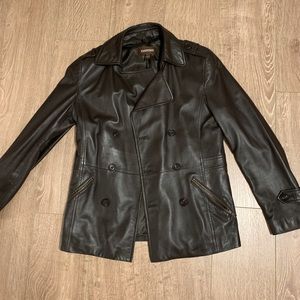 Danier leather jacket mint